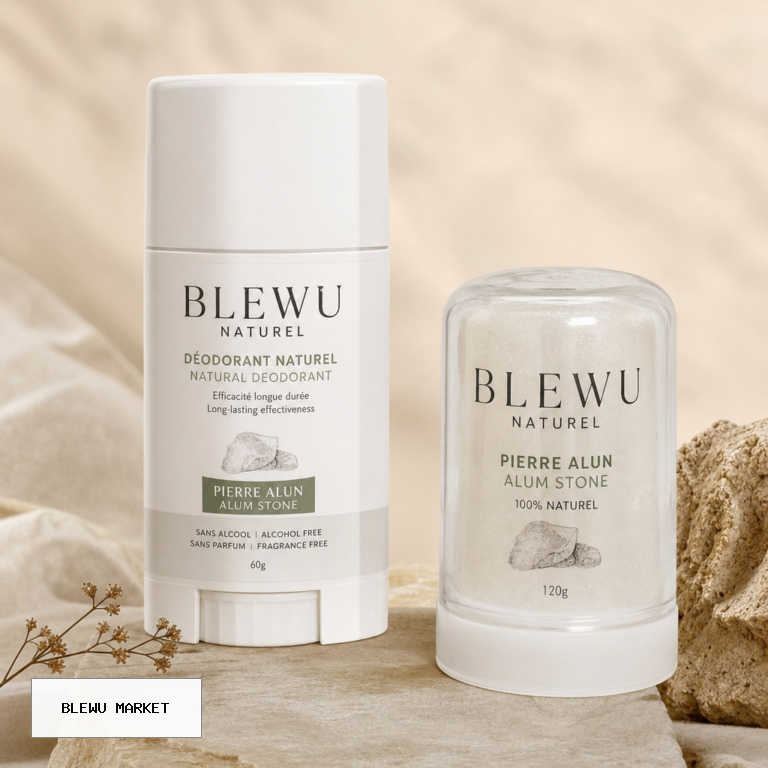 Deodorants naturels et pierre alun