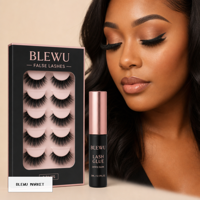 Faux cils et colle